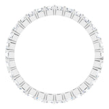 Platinum 1 1/2 CTW Natural Diamond Eternity Band Size 7