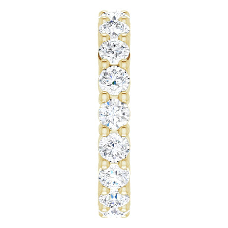 14K Yellow Gold 2 7/8 CTW Lab-Grown Diamond Eternity Band Size 7.5