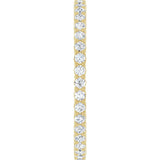 14K Yellow 5/8 CTW Lab-Grown Diamond Eternity Band Size 8