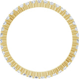 14K Yellow 5/8 CTW Lab-Grown Diamond Eternity Band Size 8