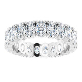 14K White Gold 3 3/4 CTW Lab-Grown Diamond Eternity Band Size 8