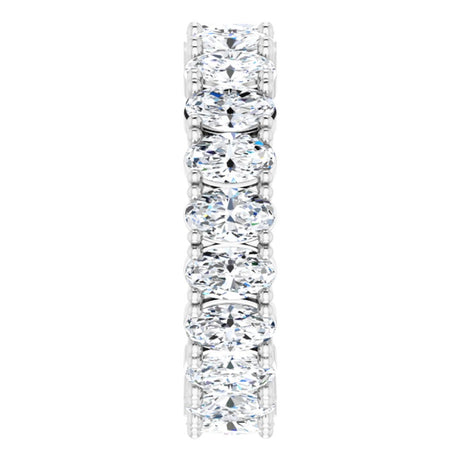 14K White Gold 3 3/4 CTW Lab-Grown Diamond Eternity Band Size 8