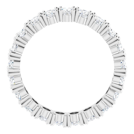 14K White Gold 3 3/4 CTW Lab-Grown Diamond Eternity Band Size 8