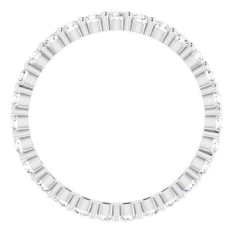 Platinum 1 1/3 CTW Lab-Grown Diamond Eternity Band Size 7
