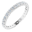 Platinum 9/10 CTW Lab-Grown Diamond Eternity Band Size 4.5