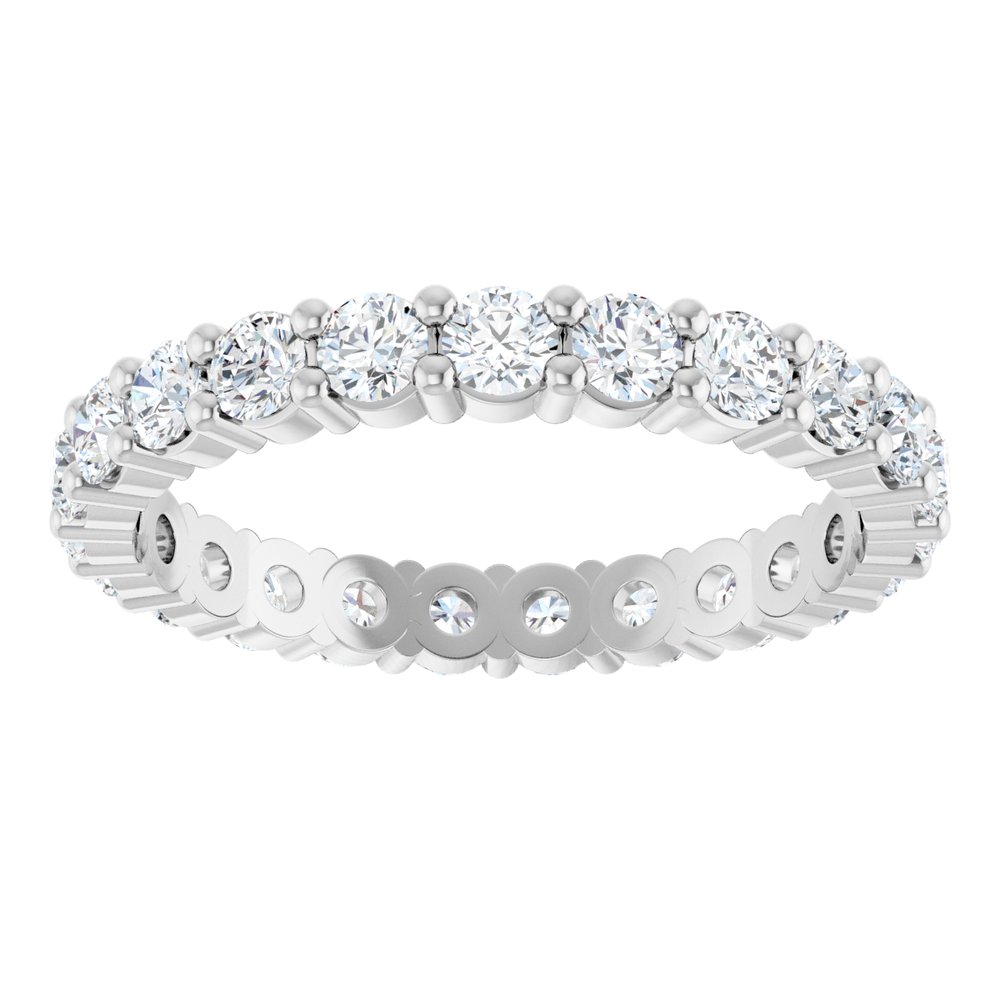 14K White 1 3/8 CTW Lab-Grown Diamond Eternity Band