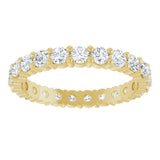 14K Yellow 1 3/8 CTW Lab-Grown Diamond Eternity Band Size 7
