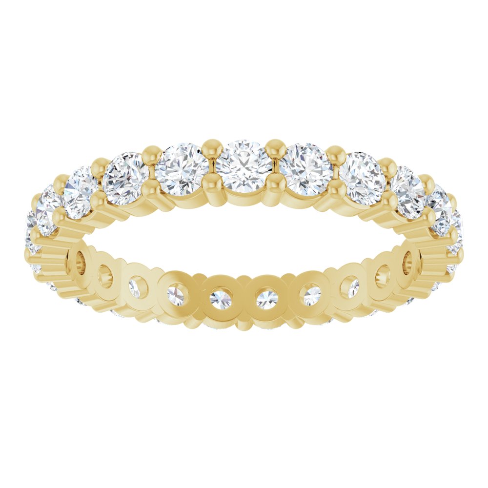 14K Yellow 1 3/8 CTW Lab-Grown Diamond Eternity Band