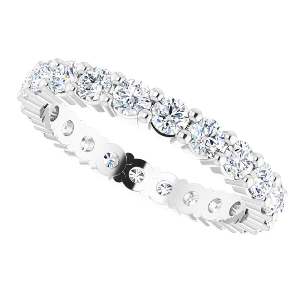 Platinum 1 1/3 CTW Natural Diamond Eternity Band Size 6