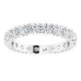 14K White 1 1/4 CTW Lab-Grown Diamond Eternity Band Size 5
