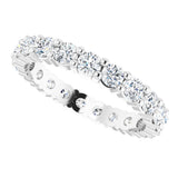 14K White 1 1/4 CTW Lab-Grown Diamond Eternity Band Size 5
