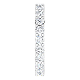 10K White Gold 1 1/3 CTW Natural Diamond Eternity Band Size 5.25