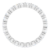 10K White Gold 1 1/3 CTW Natural Diamond Eternity Band Size 5.25