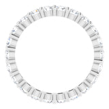 10K White Gold 1 1/3 CTW Natural Diamond Eternity Band Size 5.25