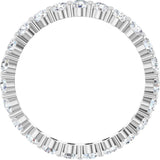 14K White 1 3/8 CTW Natural Diamond Eternity Band Size 7