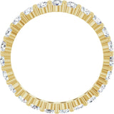 14K Yellow 1 3/8 CTW Lab-Grown Diamond Eternity Band Size 7