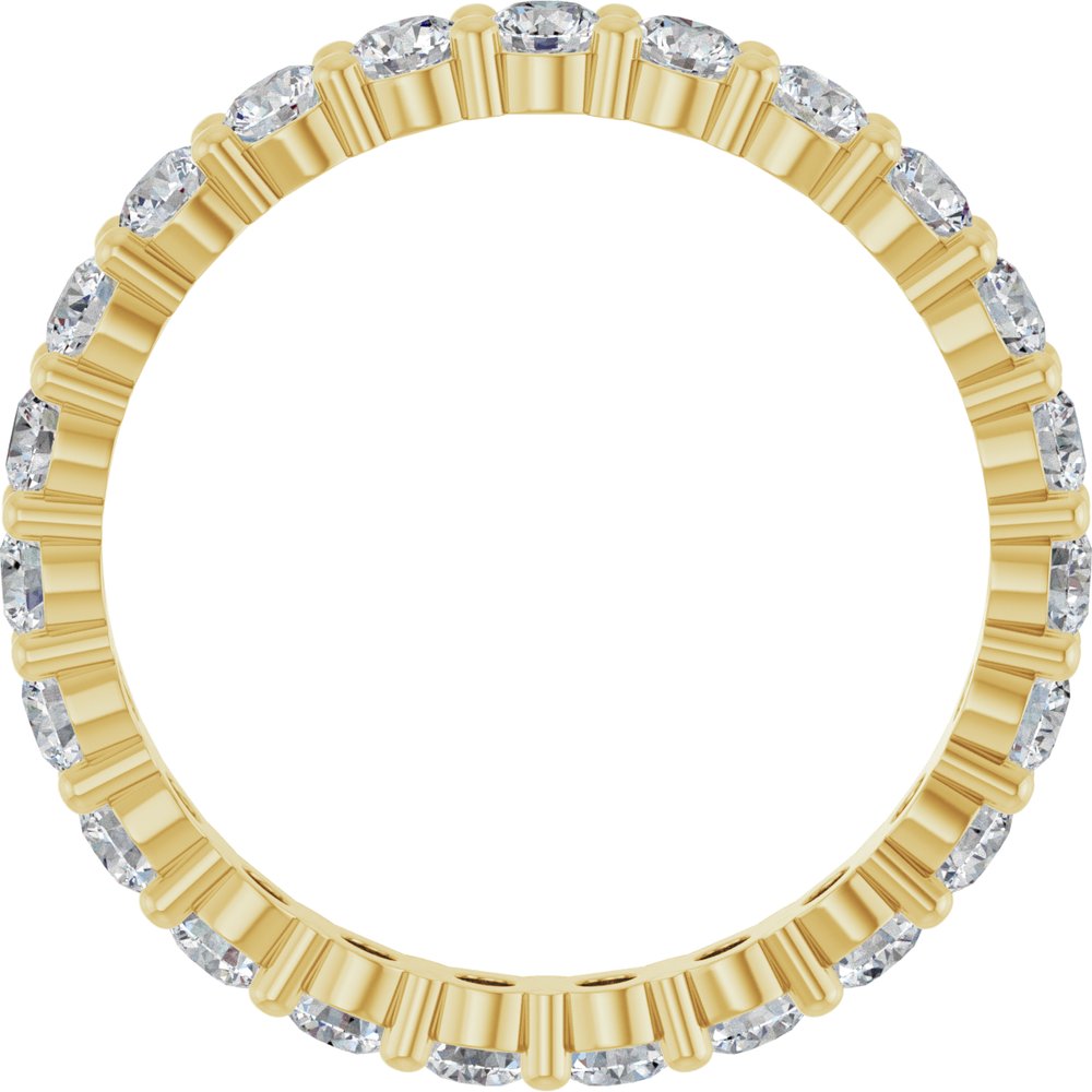 14K Yellow 1 3/8 CTW Lab-Grown Diamond Eternity Band