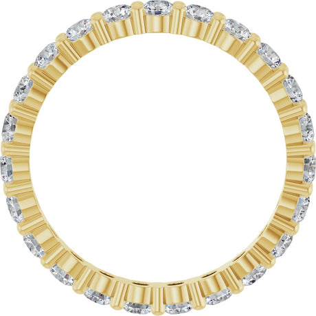 14K Yellow 1 3/8 CTW Lab-Grown Diamond Eternity Band