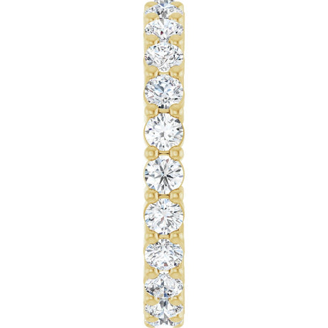 14K Yellow Gold 1 3/8 CTW Lab-Grown Diamond Eternity Band Size 7