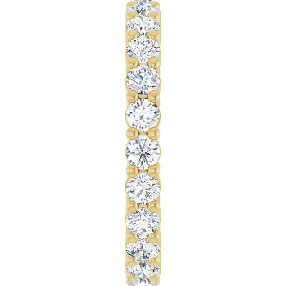 14K Yellow 1 3/8 CTW Lab-Grown Diamond Eternity Band Size 7