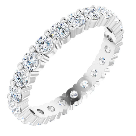 Platinum 1 1/3 CTW Natural Diamond Eternity Band Size 6
