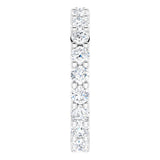 14K White 1 1/4 CTW Lab-Grown Diamond Eternity Band Size 5