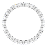 14K White 1 1/3 CTW Lab-Grown Diamond Eternity Band Size 6