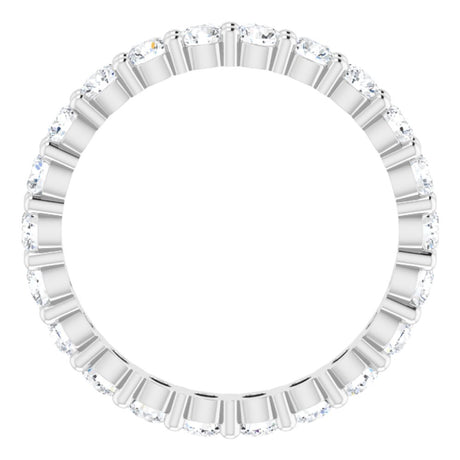 Platinum 1 1/3 CTW Natural Diamond Eternity Band Size 6