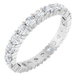 14K White 1 3/8 CTW Lab-Grown Diamond Eternity Band Size 7