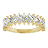 14K Yellow 9/10 CTW Natural Diamond Anniversary Band