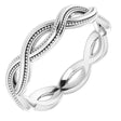 14K White Gold 4.55 mm Infinity-Inspired Band Size 7