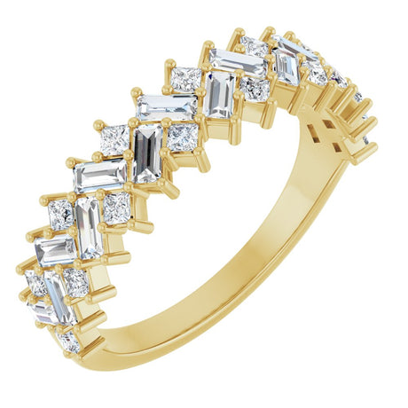 14K Yellow 9/10 CTW Natural Diamond Anniversary Band