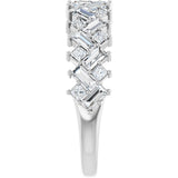 14K White 1 1/4 CTW Lab-Grown Diamond Anniversary Band