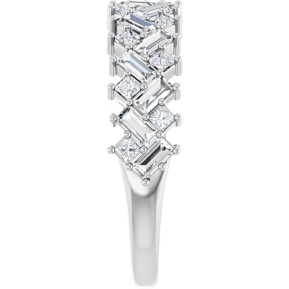 14K White 1 1/4 CTW Lab-Grown Diamond Anniversary Band