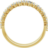 14K Yellow 9/10 CTW Natural Diamond Anniversary Band