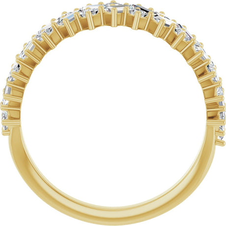 14K Yellow 9/10 CTW Natural Diamond Anniversary Band