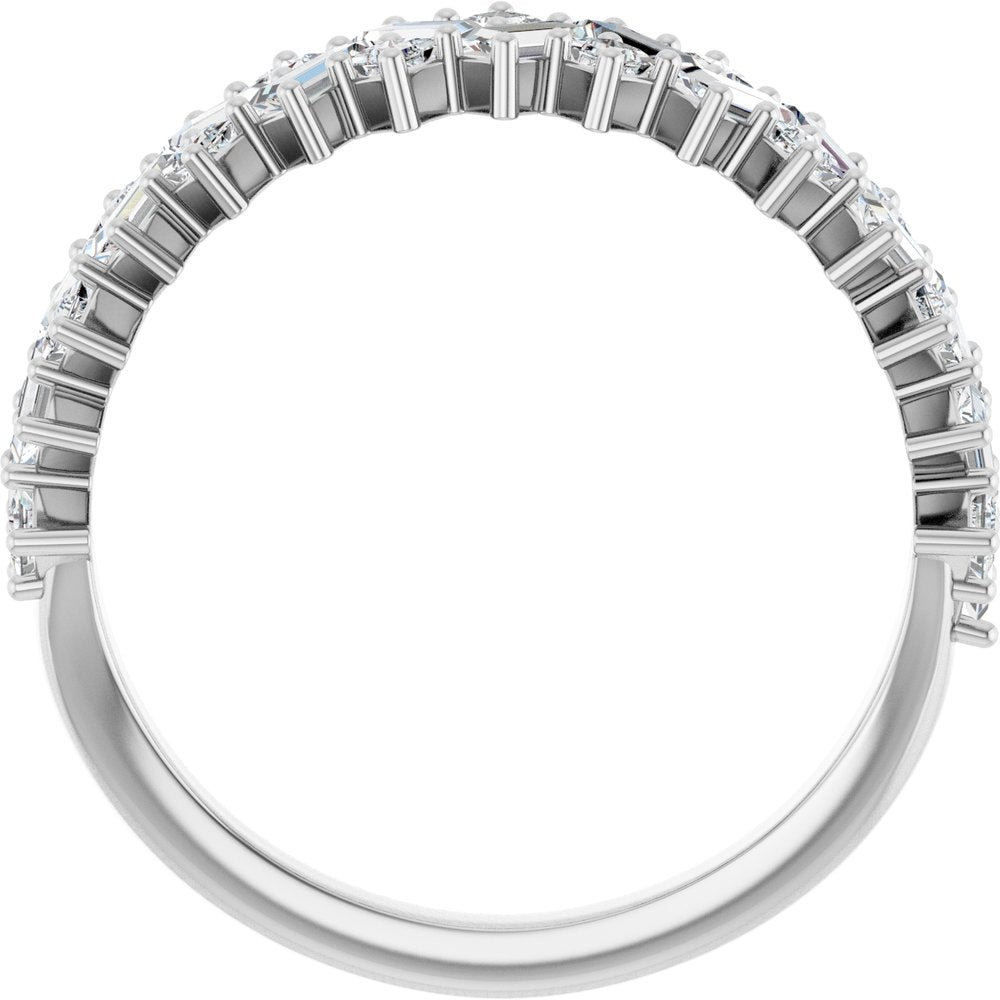 14K White 1 1/4 CTW Lab-Grown Diamond Anniversary Band