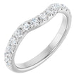 14K White Gold 1/2 CTW Lab-Grown Diamond Contour Band