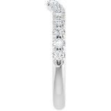 14K White Gold 1/2 CTW Lab-Grown Diamond Contour Band