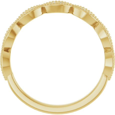 14K Yellow Gold 1/8 CTW Natural Diamond Anniversary Band
