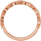 14K Rose Gold 1/8 CTW Natural Diamond Anniversary Band