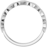 Platinum 1/8 CTW Natural Diamond Anniversary Band