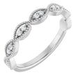 14K White Gold 1/8 CTW Natural Diamond Anniversary Band