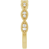 14K Yellow Gold 1/8 CTW Natural Diamond Anniversary Band