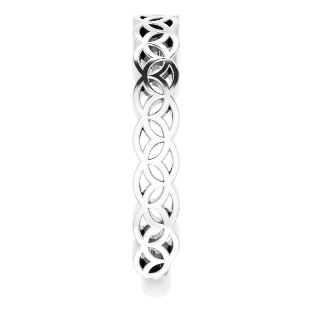 Sterling Silver Geometric Stackable Ring