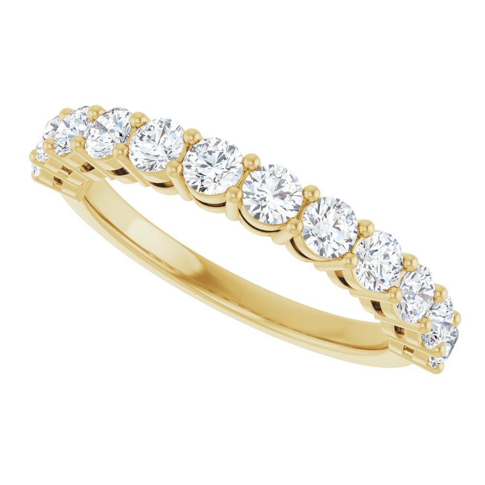 14K Yellow Gold 1 CTW Lab-Grown Diamond Anniversary Band