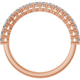 14K Rose Gold 1/3 CTW Lab-Grown Diamond Anniversary Band