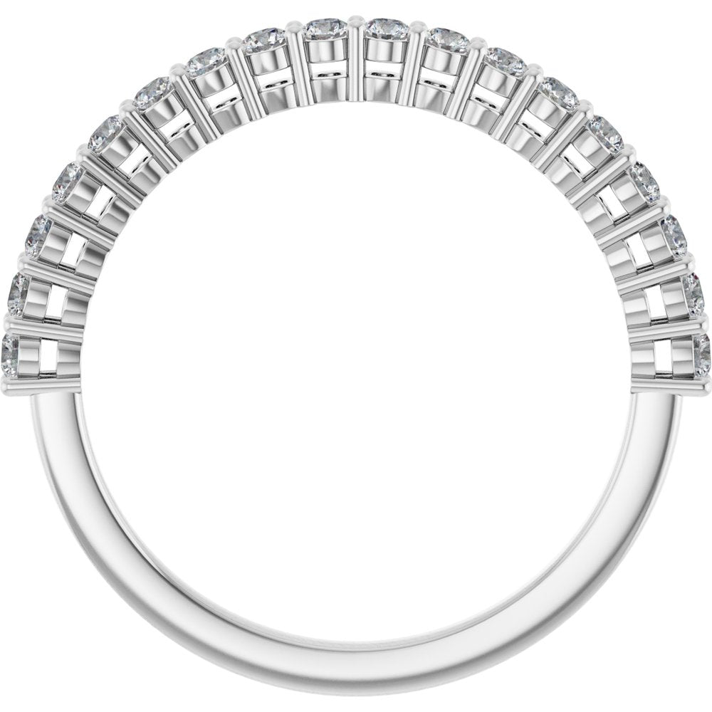 14K White Gold 1/3 CTW Natural Diamond Anniversary Band