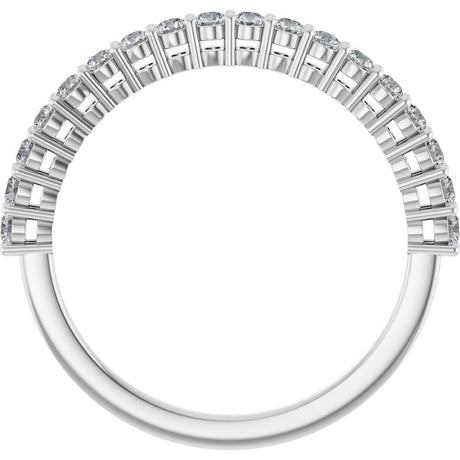 14K White Gold 1/3 CTW Natural Diamond Anniversary Band