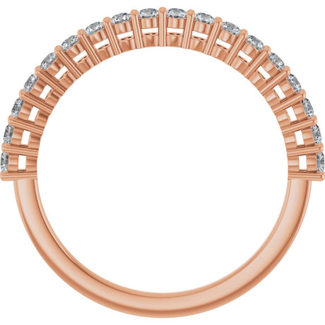 14K Rose Gold 1/3 CTW Lab-Grown Diamond Anniversary Band